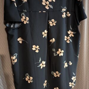 Floral Black Dress